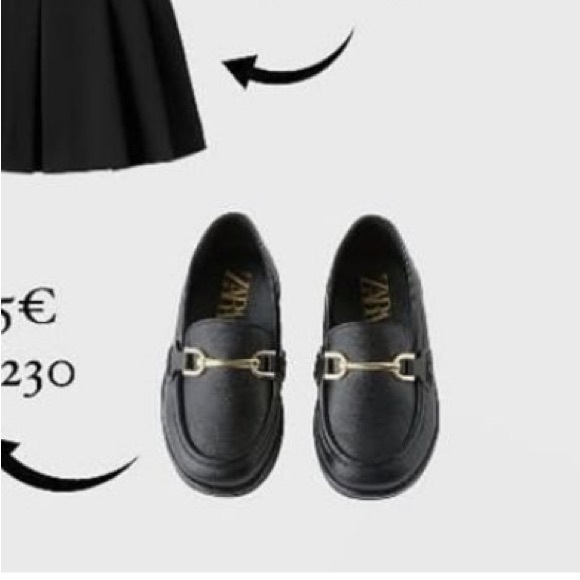 Zara Other - Zara Kids Black Horse-bit Loafers Shoes